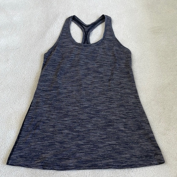 Lululemon Cool Racerback II Wee Are From Space Deep Coal Battleship Size 4 - Picture 1 of 10